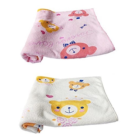 Teddyify Soft Cotton Baby Bath Towel for Infants